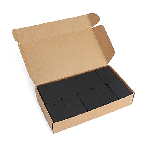 G2PLUS 1000 PCS Price Tags, 1.9 X 1.3 in Black Paper Unstrung Labels - color: Black Blank