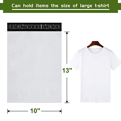 SJPACK 10x13-inch 3000 Bags 2.5 Mil Poly Mailers Envelopes Bags With Self-sealing Strip White Bags - size: 3000 bags