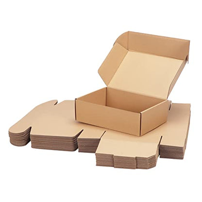PHAREGE 25 Pack 10x7x3 inch Cardboard Shipping Boxes, Brown Mailing Box - color: Brown, size: 10x7x3 inch 25 Pack