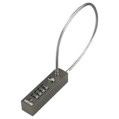 Outdoor Fence Gate Lock Locker - Bike, Cable Chain, Combination Locks - color: Gray