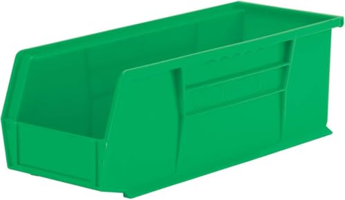 Akro-Mils 30234 AkroBins Plastic Storage Bins, 15"x5"x5", Green, 12-Pack - color: Green
