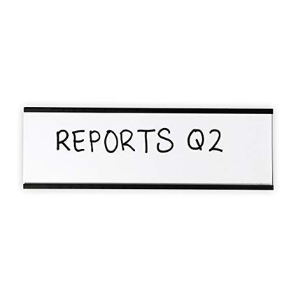SmartSign Magnetic 'C' Channel Label Holders | 2" x 6", Pack of 10 - size: 2" x 6"