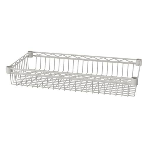 SINGAYE 6 Tier Shelf Wire Shelving Adjustable Storage Shelves Basket Rack - color: White, size: 6-Tier[30"Dx13.5"Wx65"H]