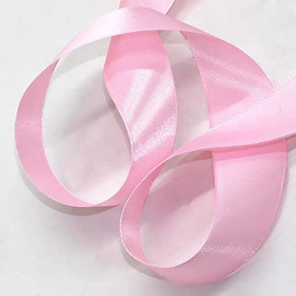 Pink Satin Ribbon 1 Inch for Gift Wrapping, 50 Yards in Length - color: Pink, size: 1"