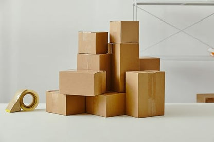 25 Packs Small Shipping Boxes 8X6X4 Inches, Kraft Corrugated Cardboard Boxes, For Small Business, Easy Assemble For Mailing, Moving, Packing And Storing - size: 8"x6"x4"