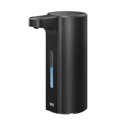 EKO Aroma Pro 13.5 fl oz Touchless Automatic Liquid Soap Dispenser, Rechargeable Hand & Dish Soap Dispenser for Bathroom and Kitchen, Waterproof, Adjustable Volume Control (Matte Black) - color: Matte Black, size: 13.5 oz