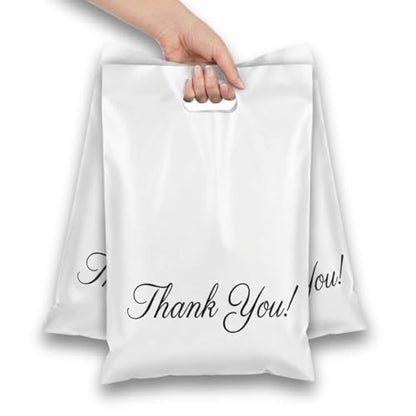 Donyson White Poly Mailers with Handle, 12x15, 50 Pack, Shipping Bags - color: White, size: 12x15 (50 Pack)