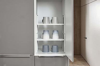 Nxconsu Cabinet Shelf Riser, Adjustable Cabinet Organizer, 12" Deep White - color: White, size: 12’’D * 13.8-24.8’’W * 9.7’’H