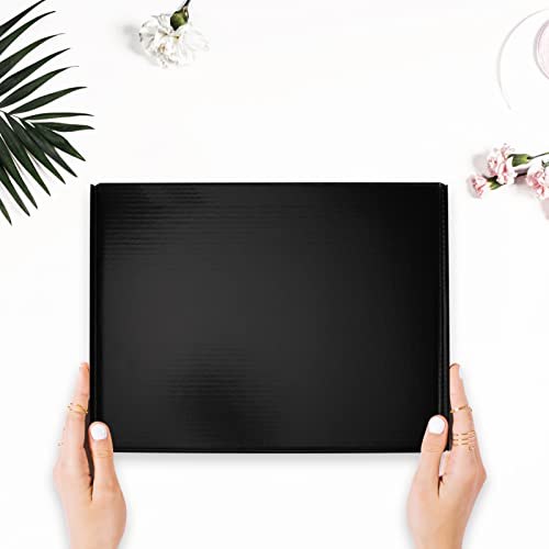 Hoikwo 20 Packs Black 12x9x4 Medium Shipping Boxes - color: Black(Glossy), size: 12x9x4-20 Pack