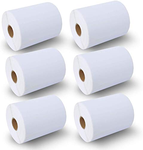 BETCKEY 4" x 6" (102 mm x 152 mm) Shipping Thermal Label, 6 Roll/1500 Label - color: 06-rolls (1500 Labels)