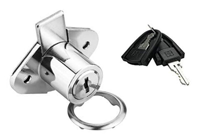 XIEHE 801 Office Furniture Drawer Lock Cabinet Door Locker with 2 Keys 888 (2 Packs, Chrome, keyed alike2) - color: Chrome, 2PACK, size: 801 Keyed alike