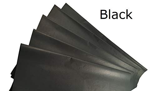 Tissue Paper for Gift Bags - 500 Sheets 14x20in Wrapping Paper, Black - color: Black, size: 500 Count, 14 x 20 in