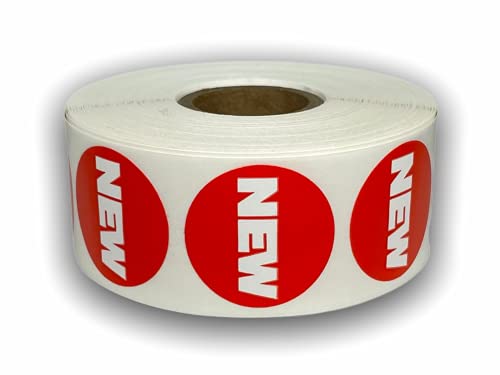 New Stickers 1.125" Round Adhesive Inventory Food Sale Supermarket Labels 1 Roll of 1000 Labels