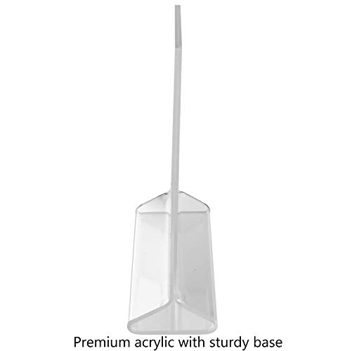 Marketing Holders Acrylic Sign Holder 8.5" x 11" Top Load Double Sided Clear Portrait Orientation Literature Table Tent for Job Fairs Tradeshows Expos and Conventions - size: Top Load 8.5"w x 11"h