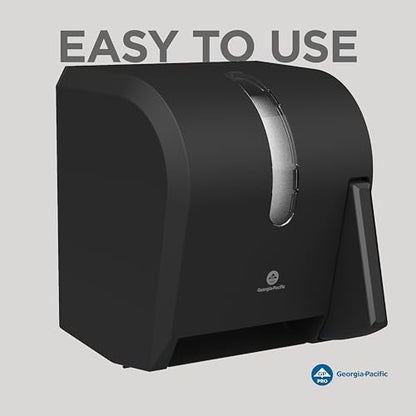 Georgia-Pacific Push Paddle Roll Paper Towel Dispenser by GP PRO, 54338A, Black