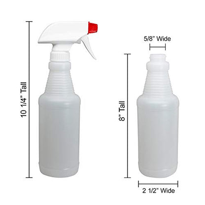 Pinnacle Mercantile Plastic Spray Bottles Leak Proof Technology Empty 16 oz Value Pack of 12 Made In USA - size: 16 Oz, 12 Pack