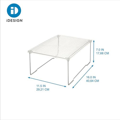 iDesign Stackable Bathroom Shelf Riser, Clear
