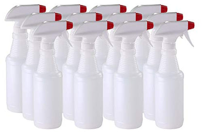 Pinnacle Mercantile Plastic Spray Bottles Leak Proof Technology Empty 16 oz Value Pack of 12 Made In USA - size: 16 Oz, 12 Pack