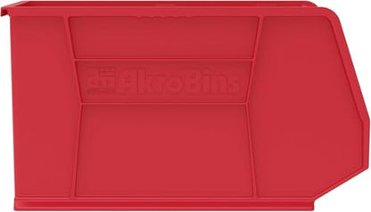 Akro-Mils 30270 AkroBins Plastic Storage Bins, 18"x16"x11", Red, 3-Pack - color: Red