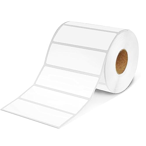 1×3 Inch White Removable Thermal Labels,Waterproof Thermal Label Stickers,600 Sheets per Roll with Perforated Lines - color: White, size: 1×3 inch