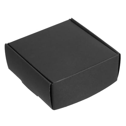 PATIKIL 3"x3"x1.5" Paper Soap Box, 20 Pack Homemade Soap Boxes Square Presents Packaging Boxes for Birthday Christmas DIY Craft, Black - color: Black