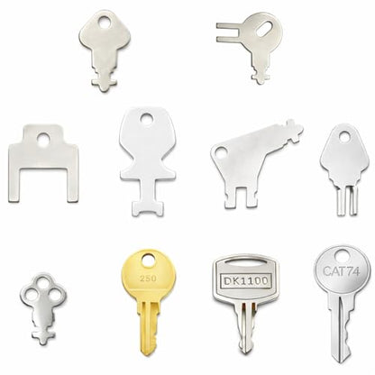 31-Pack Dispenser Key Set Compatible with Bobrick, Bradley, Kimberly Clark, Tork, Georgia Pacific, San Jamar and More, Replacement Keys for Paper Towel, Toilet Paper & Soap Dispensers with Key Chain