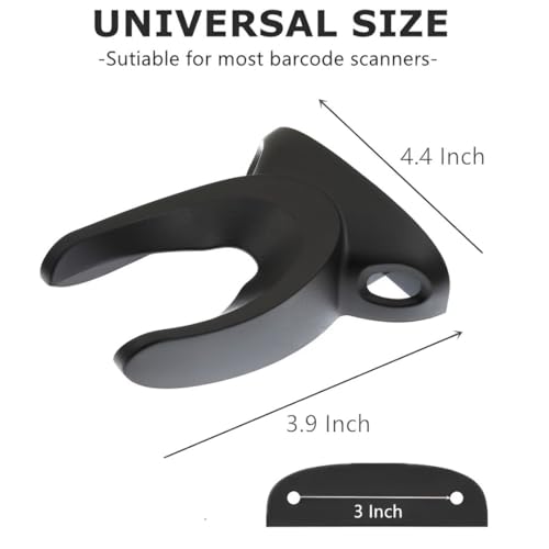 Universal Scanner Holder,Barcode Scanner Holder,Barcode Reader Bracket Wall Mount Fit for Zebra Symbol LS2208 DS2278 LI4278 Most Barcode Scanners, with Screws (Holder-B1) - color: Holder-B1
