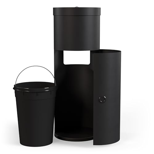 Wipex Gym Wipes Bundle: (1) Premium Black Wipe Dispenser with Trash Bin - Stainless Steel and (1) 800ct Disinfecting Gym Wipes Refill Roll - Suitable Use for School, Office, Gym, and Public Venues - size: 1 Count (Pack of 800)