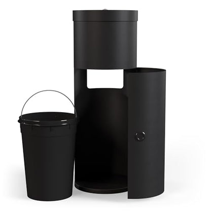 Wipex Gym Wipes Bundle: (1) Premium Black Wipe Dispenser with Trash Bin - Stainless Steel and (1) 800ct Disinfecting Gym Wipes Refill Roll - Suitable Use for School, Office, Gym, and Public Venues - size: 1 Count (Pack of 800)
