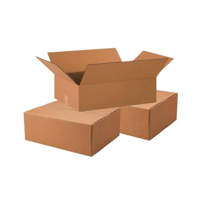 18x14x6 Corrugated Packing Boxes – Heavy Duty Cardboard Shipping Boxes for Moving, Mailing, Storage, Packaging Supplies (25)