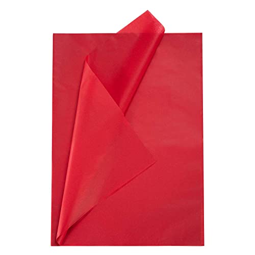 Red Premium Tissue Paper Wrapper Paper 20 x 28 Inch (10 Sheets) Flower Wrapping Paper for Gifts Bags, DIY Craft Supplies,Party Favors Goody Bags - color: Red