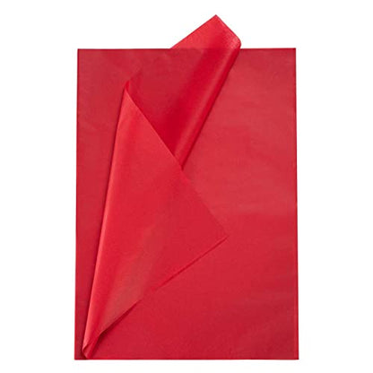 Red Premium Tissue Paper Wrapper Paper 20 x 28 Inch (10 Sheets) Flower Wrapping Paper for Gifts Bags, DIY Craft Supplies,Party Favors Goody Bags - color: Red