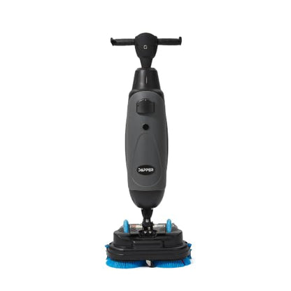 Battery Powered Portable Hand Held Walk Behind Floor Scrubber Machine 17" Cleaning Path, 17.5" Squeegee, 1.2 Gal Tank Up to 13,000 Sq. Ft./Hr.