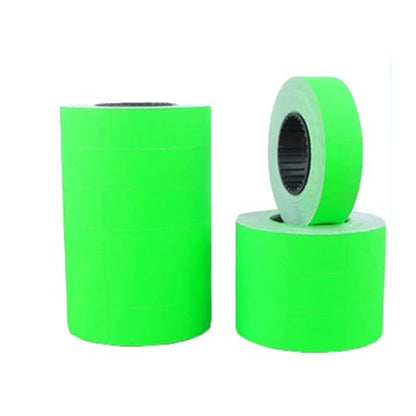 MX-6600 Price Labels | Double Line Pricemarker Labels Paper for MX-6602/YH-689/G6600/CN-6600EOS | Price Gun Stickers |10 Rolls/5000pcs, Without Gun (Green) - color: Green