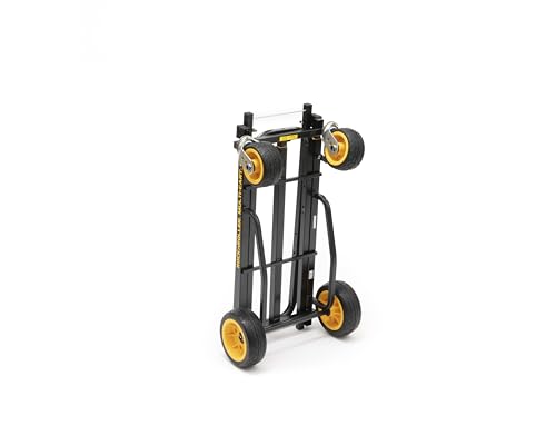 Rock-N-Roller R16RT (Max Wide) 8-in-1 Folding Multi-Cart/Hand Truck/Dolly/Platform Cart/34" to 52" Telescoping Frame/600 lbs. Load Capacity, Black - style: R16RT