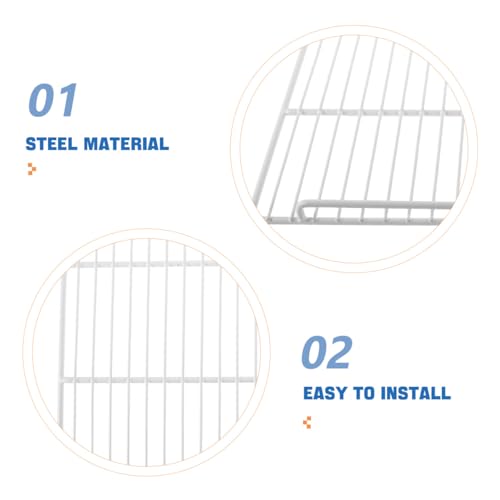 Freezer Shelf Divider Rack 45x35cm Iron Wire Fridge Organizer Partition Board Universal Refrigerator Storage Separator for Kitchen Freezer