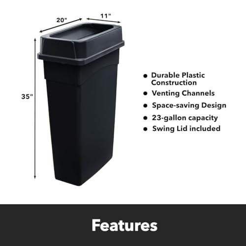 69 Gallon (3-Stream) Slim Rectangular Recycle Station With Lid, Commercial Heavy-Duty Trash Bin, Container (Drop Shot, Paper Slot, Bottle Lid) - size: 69 Gallon (3-Stream) Drop Shot/Paper Slot/ Bottle, style: Stationary