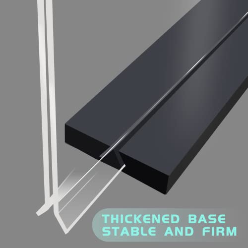 Acrylic Sign Holder 8.5 x 11 Plastic Sign Holder, 2 Pack, T Shape Clear Table Top Holders, Double Sided Paper Desktop Display Stand, Horizontal Ad Frames, Flyer Document, for Store, Office, Horizontal