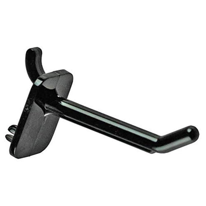 Azar Plastic 800002-B 2-Inch Lexan Pegboard hook, Black , 50-Pack, 2 Inch - color: Black, size: 2 Inch