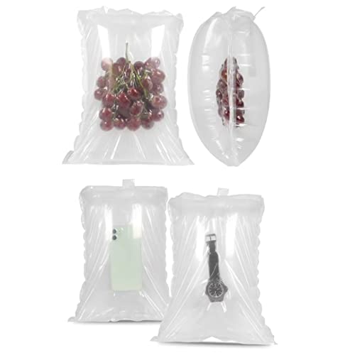 (100 Pack + Free Pump ) BZQZDAI 9.8x11.8inch Clear Plastic Inflatable Air Packaging Bags Air Bubble Bag Suspension Packaging Air Pillows Air Cushions Buffer Bags Void Fill Cushioning for Shipping and - size: (100 PACK)9.8x11.8inch