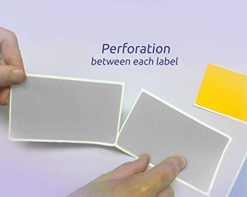 NextDayLabels 500 Rectangle Stickers, Color Coding Labels Roll, (3" x 5") - color: Gray