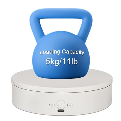 Rotating Display Stand Easy to Switch Direction, Adjustable Speed, Used for Product Display, Jewelry, Shoes Shooting and Display (7.87inch/White/(3PCS per pack)) - color: 7.87inch/White/(3PCS per pack)