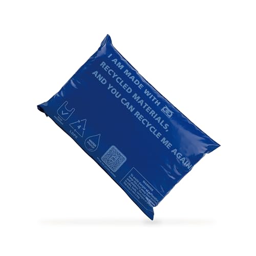 Owlpack Eco Friendly 2 MIL Blue Recycled Mailers (5" x 7", pack of 1000) - color: Blue, size: 5x7" (1000 pcs)