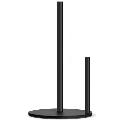 Black Paper Towel Holder, Countertop Paper Towel (Black-02) - color: Black-02