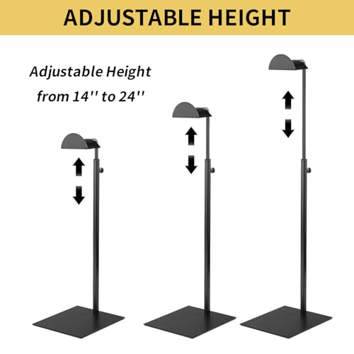 3 Pack Purse Display Stand,Black Handbag Display Stand,Adjustable - color: black