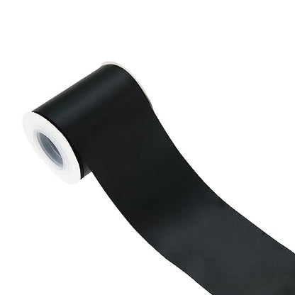 Black Double-Faced Satin Ribbon, 3 Inch x 10 Yards - color: Black