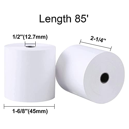 LabelMore 2-1/4" X 85' Thermal Receipt Paper, Credit Card Paper Rolls Thermal, Cash Register Roll, Premium Pos Printer Paper (200 Rolls) - size: 2-1/4" x 85'(200 Rolls)