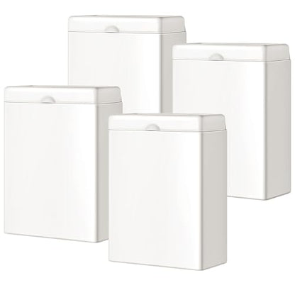 Tioncy 4 Pcs Sanitary Napkin Receptacle Wall Mounted,White - color: White