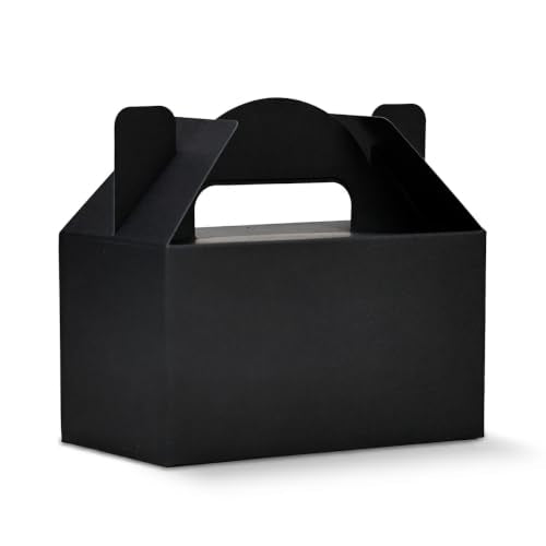 Aosric Small Black Gable Boxes 3.5 x 3.5 x 6.3 In, 30 Pack - color: Black