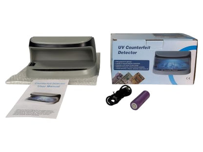 AL-09 LED Counterfeit Money Detector Machine with UV - Universal Currency Banknote Credit Card Validator